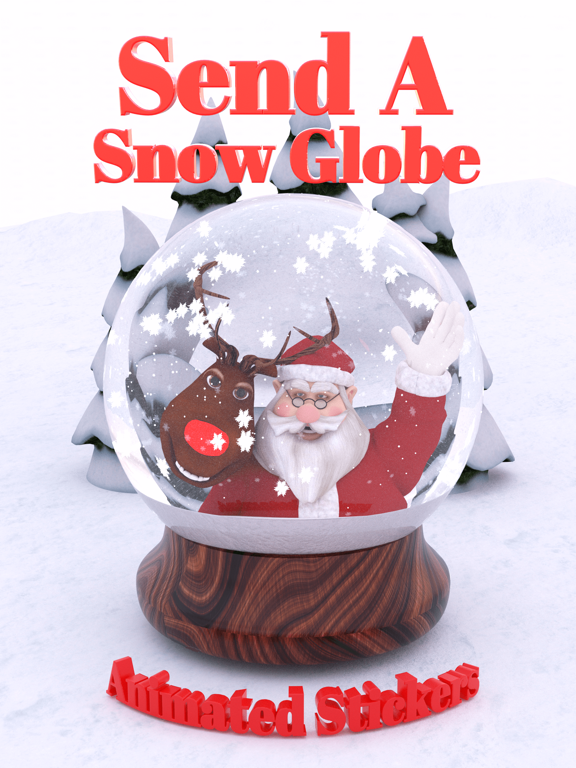 Screenshot #4 pour Christmas Snow Globe Sticker