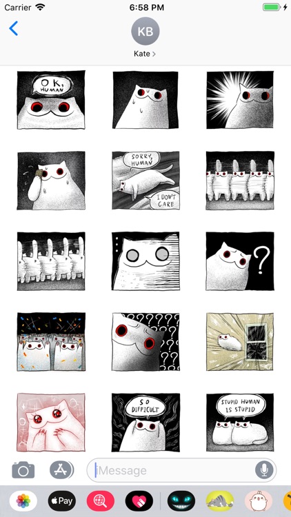Gloomy Cat Stickers