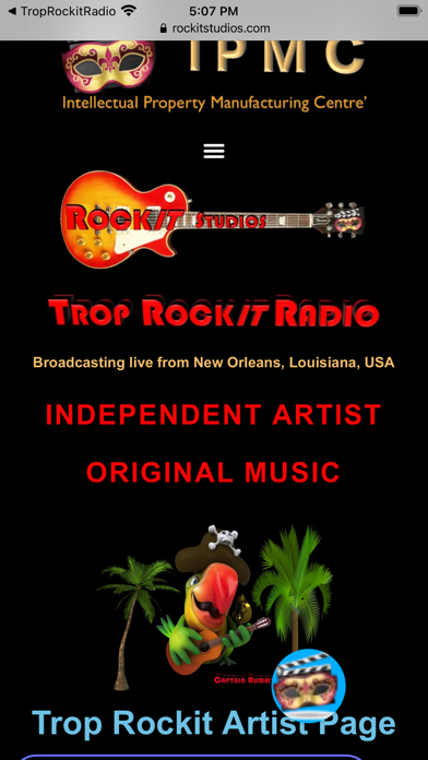 Trop Rockit Radio Screenshot