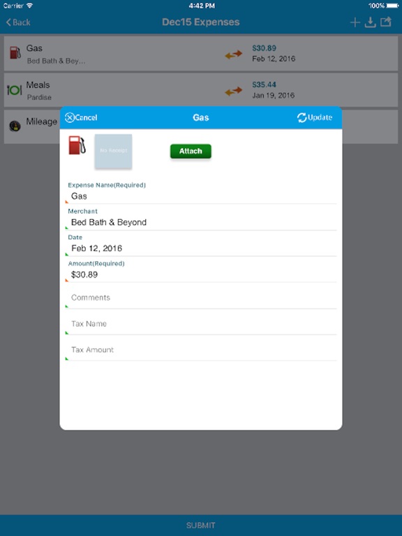 App screenshot