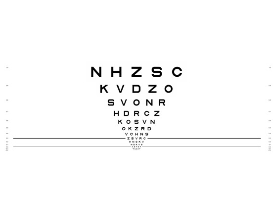 VisionC (ETDRS Visual Acuity) iPad screenshot 4 - Medical app