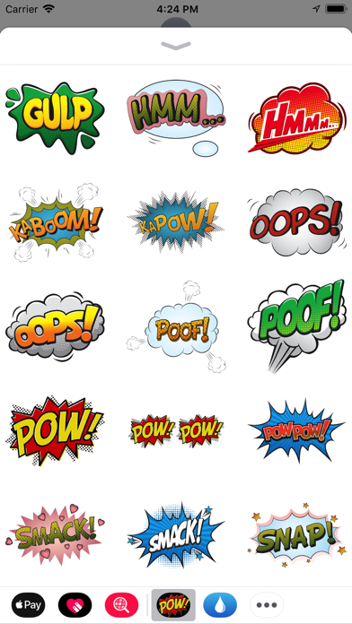 Comic Exclamation Sticker Pack Screenshot