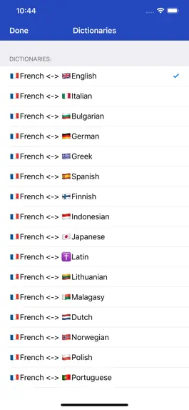 Game screenshot French Dictionary - offline apk