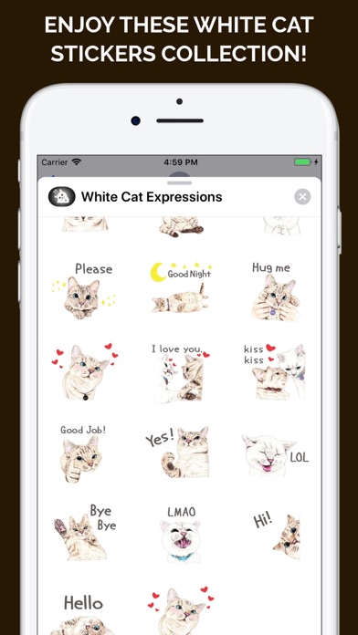 White Cat Expressions screenshot 3