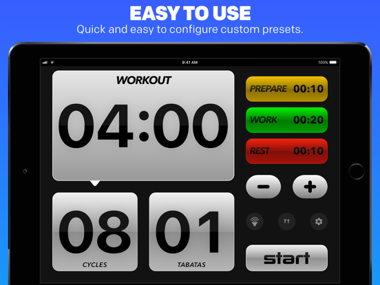 Tabata Pro HIIT Interval Timer iPad app afbeelding 10