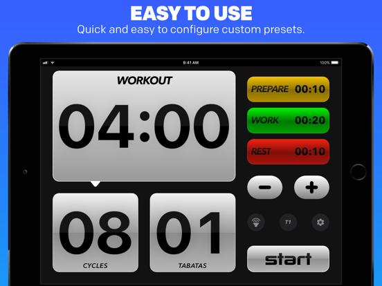 Tabata Pro Tabata Timer iPad app afbeelding 10