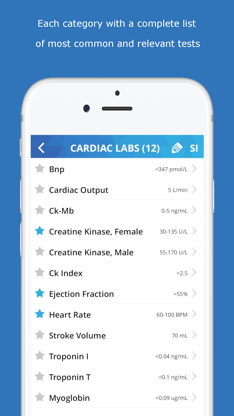 Lab Values Medical Reference screenshot 2