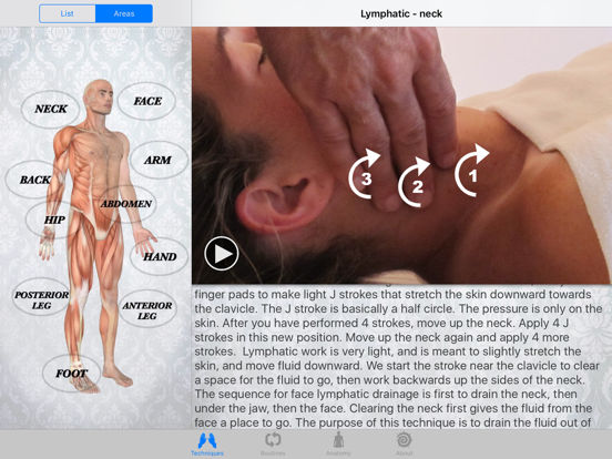 Massage Techniques iPad app afbeelding 2