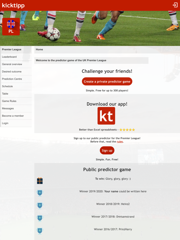Kicktipp iPad screenshot 3 - Sports app