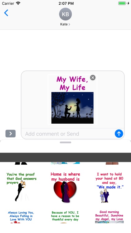 Love Stickers for Married