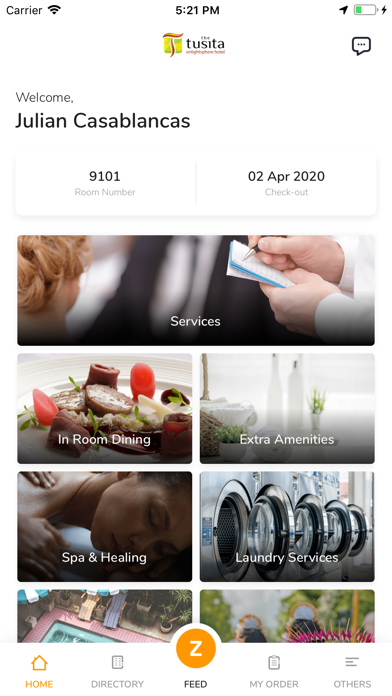IZY Mobile Concierge Screenshot