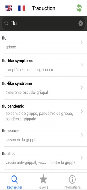 Dictionnaire Médecine bilingue(圖4)-速報App