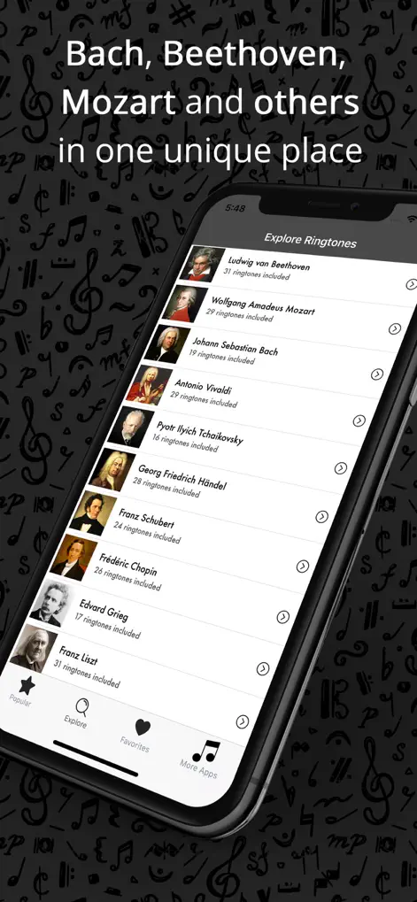 Classical Music Song Ringtones - Music App | MWM
