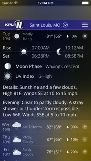 kplr news 11 st louis weather iphone screenshot 3