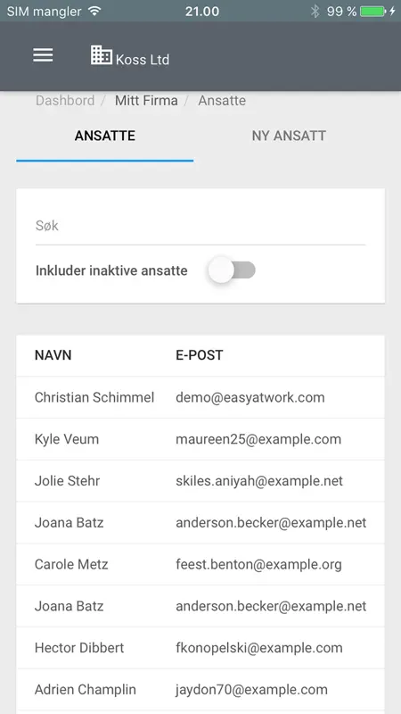 easy@work screenshot 4 of 5