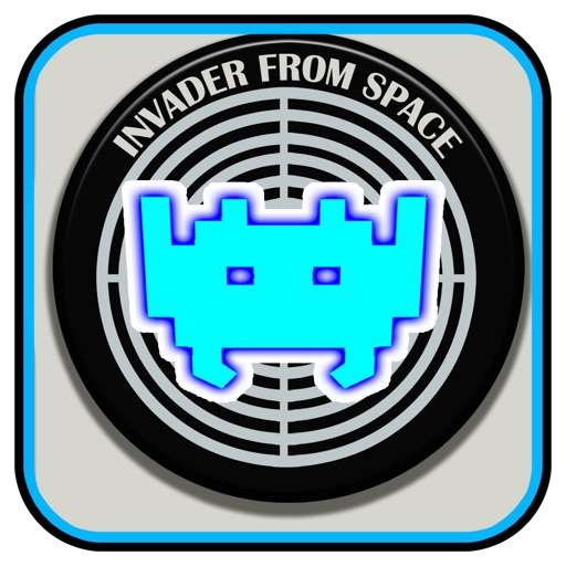 Invader From Space Retro 80s icon