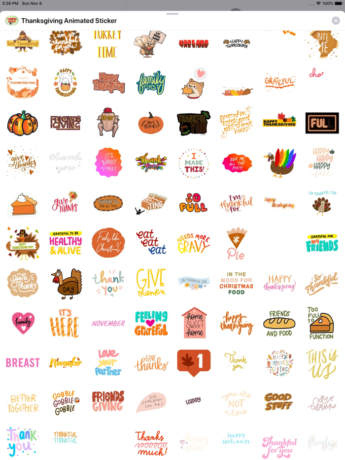Thanksgiving Animated Sticker