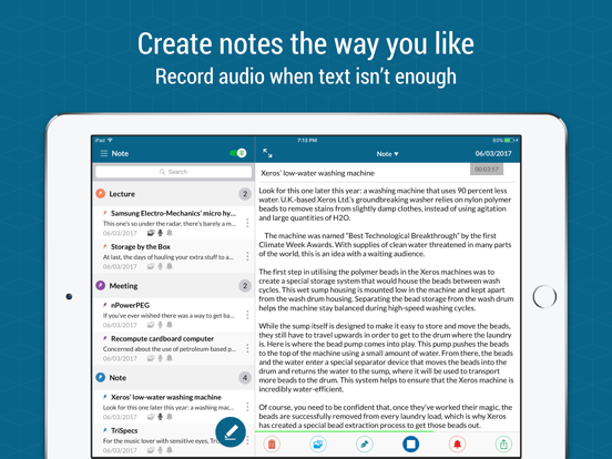 Notes - Professional iPad app afbeelding 1