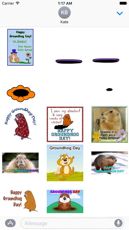 Animated Groundhog Day Sticker