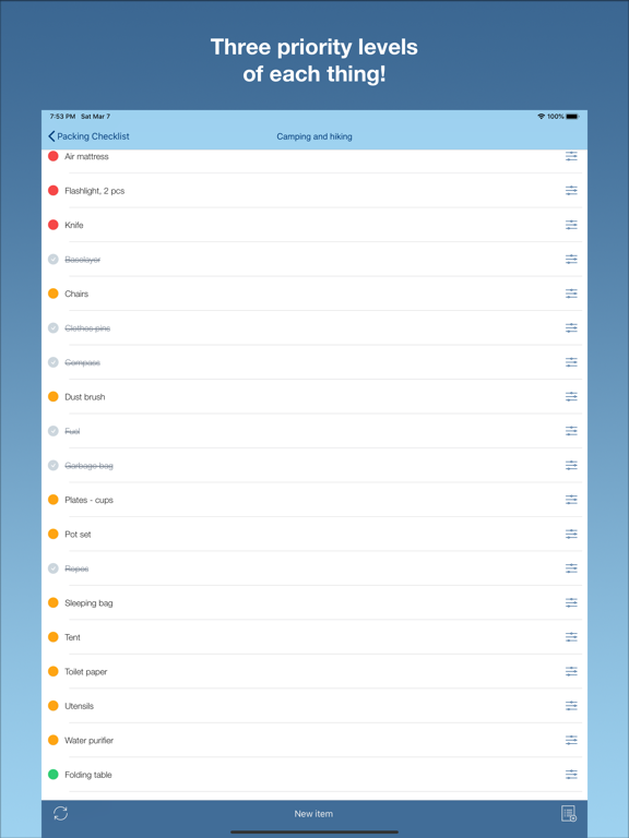 Screenshot #6 pour Travel Packing Checklists