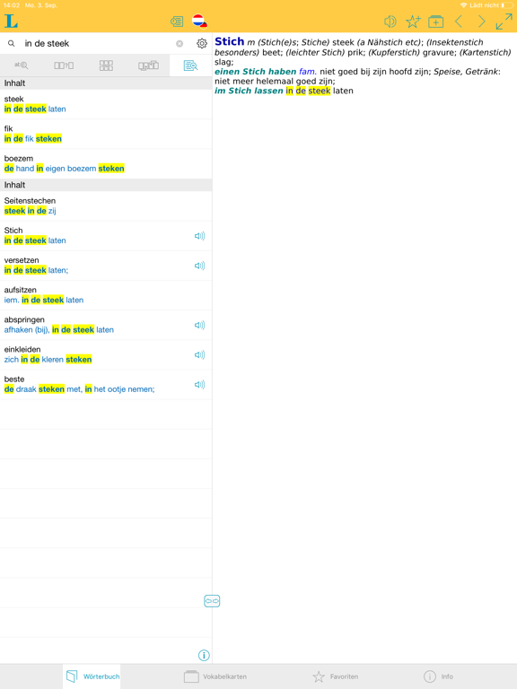 Screenshot #5 pour Niederländisch DE Wörterbuch