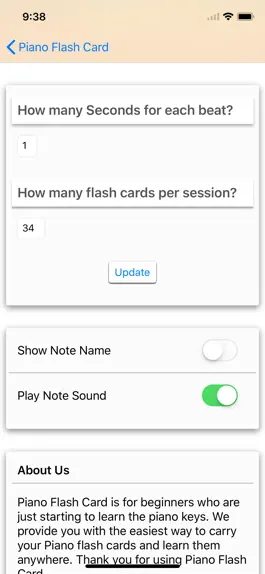 Game screenshot Piano Flash Card apk