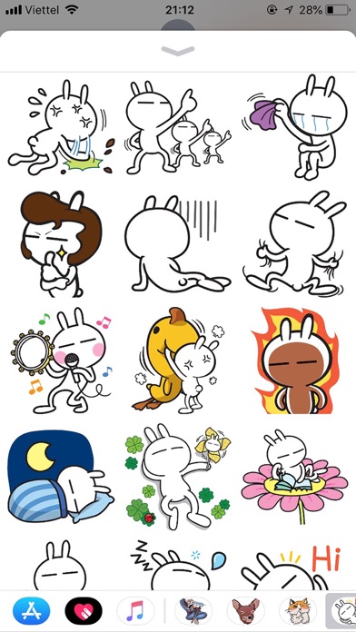 Rabbit Funny Emoji Stickers screenshot 2