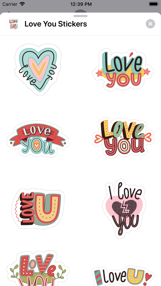 Love You Sticker Pack - 2.0 - (iOS)