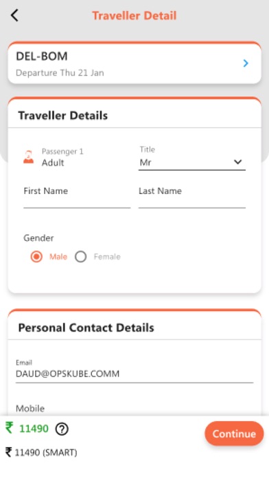 Aadesh Travel Screenshot
