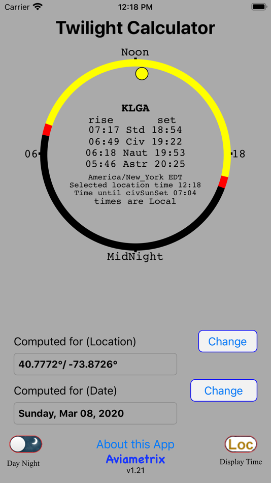 Civil Twilight Calculator - 1.25 - (iOS)