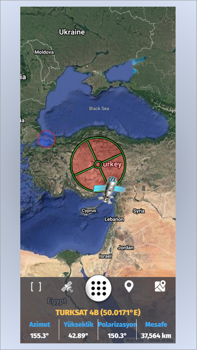 Uydu Bulma - Gösterici Screenshot