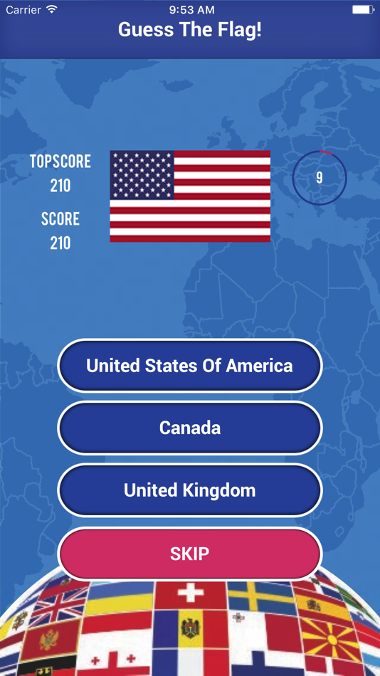 #1. Guess The Flag Quiz of Country (iOS) Podle: Salman Aslam