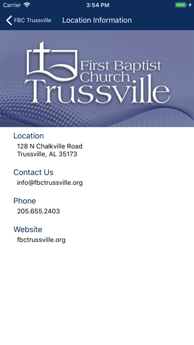 First Baptist Trussville Screenshot