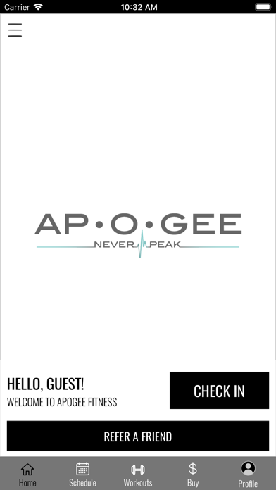 Apogee Fitness Screenshot
