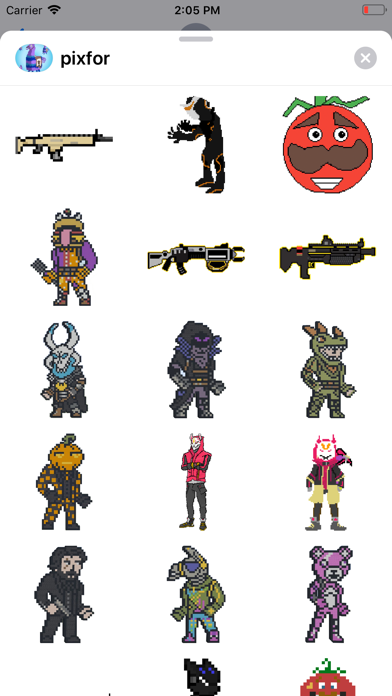 Screenshot #3 pour Pixel Stickers for Fortnite