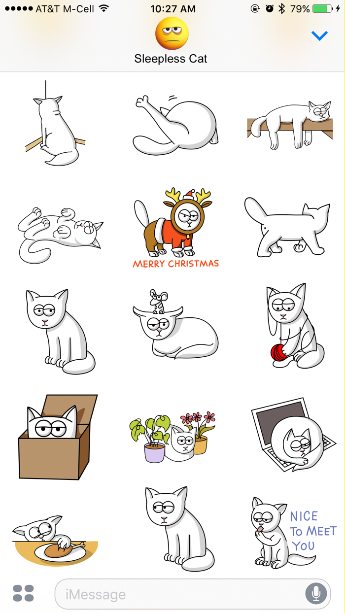 Sleepless Cat Stickers