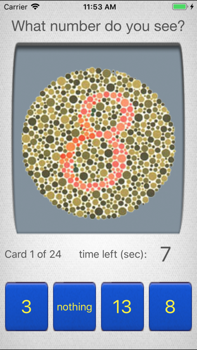 Screenshot #2 pour Colorblind Eye Exam Test