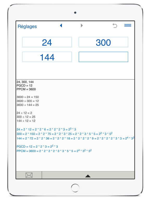 Screenshot #4 pour PGCD et de PPCM calculatrice