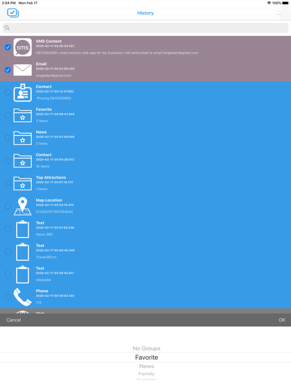 QR 2020 iPad screenshot 5 - Utilities app