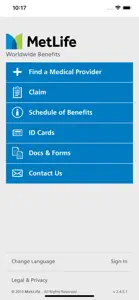 MetLife Worldwide Benefits screenshot #1 for iPhone