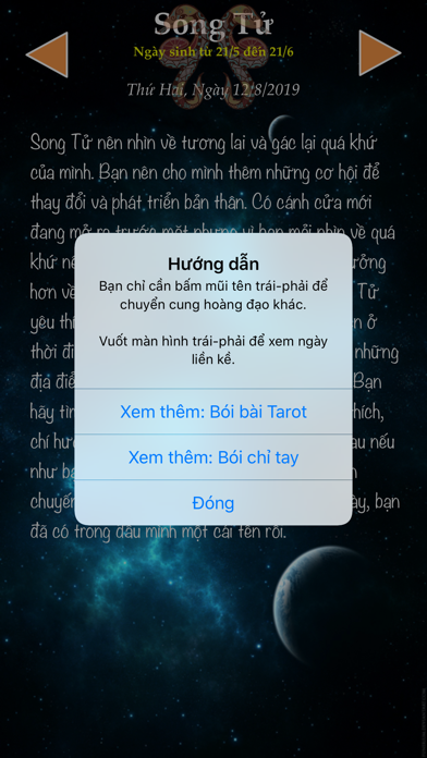 Screenshot #1 pour Tử vi Cung hoàng đạo hàng ngày