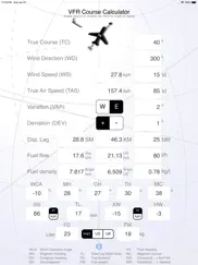 vfr course calculator ipad bildschirmfoto 1