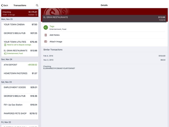 CSB Hiawatha KS iPad screenshot 3 - Finance app