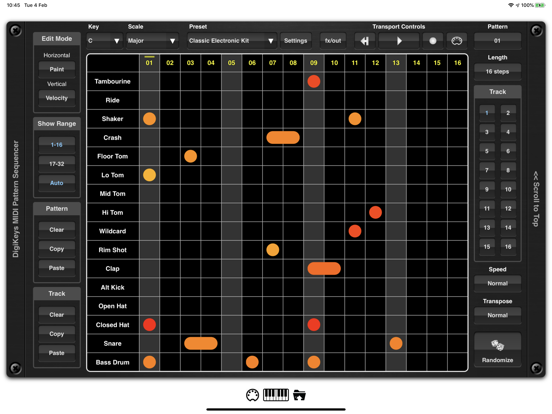 Screenshot #5 pour DigiKeys AUv3 Sequencer Plugin