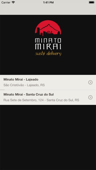 Screenshot #1 pour Minato Mirai Sushi Delivery