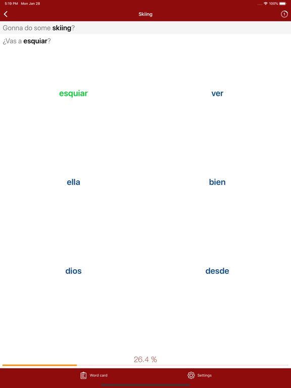 Screenshot #6 pour Polyglot - Spanish Words