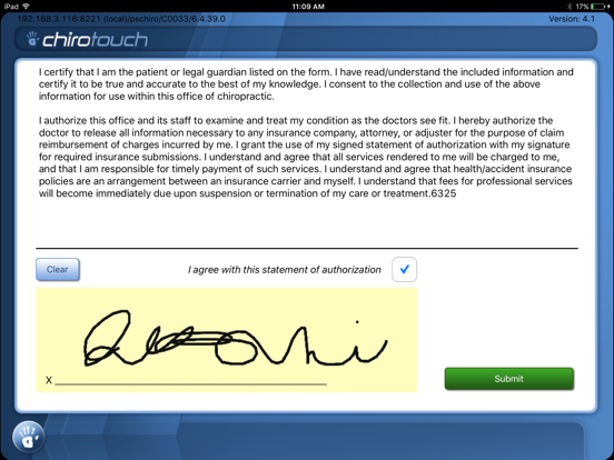 CT Intake Mobile 7.2 iPad screenshot 5 - Medical app