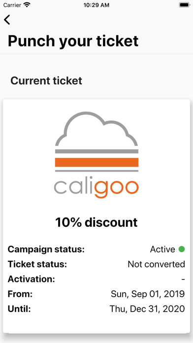 Caligoo Ticket Punch screenshot 3