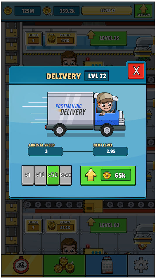 #4. Idle Delivery Tycoon (iOS) Podle: Evolution Games GmbH