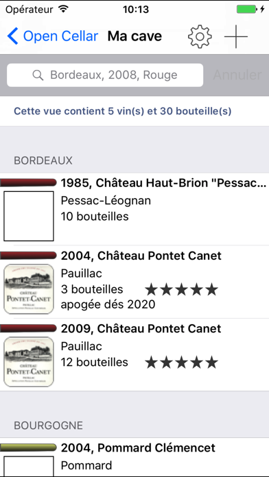 Screenshot #3 pour OpenCellar gestion cave à vins